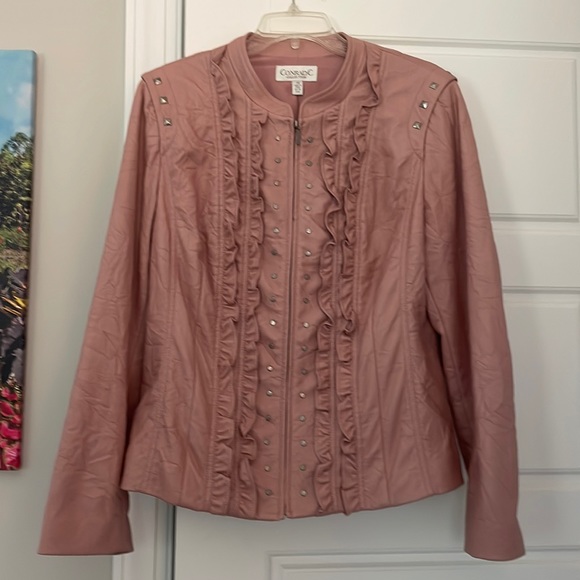 NWOT Vegan leather jacket - Picture 1 of 13